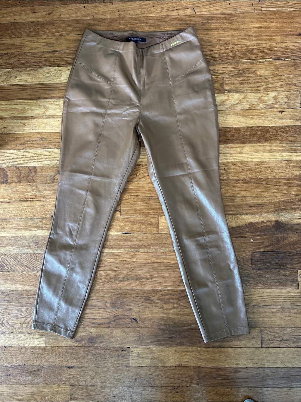 Marc New York Brown Faux Leather Leggings